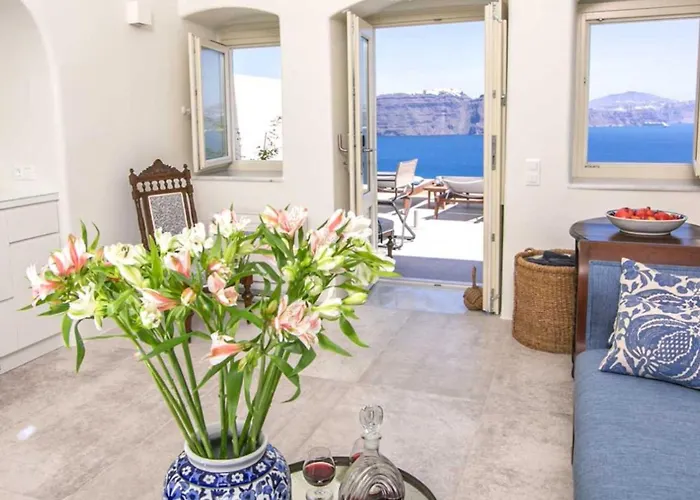 Villa Elegant Santorini Superior One Bedroom With Outdoor Hot Tub