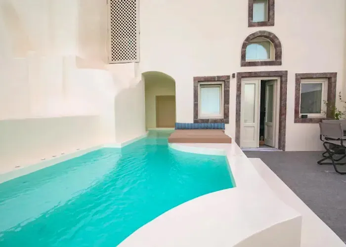 Villa Elegant Santorini Superior One Bedroom With Outdoor Hot Tub